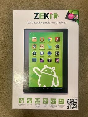ZEKI 10.1" Capacitive Multi-Touch Black/White 8GB + Expandable Memory Tablet